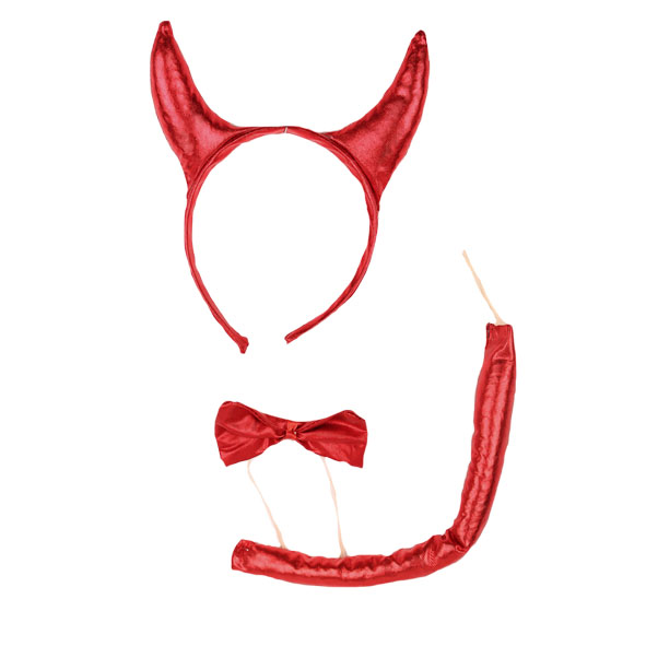 verkoop - attributen - Halloween - Duivel set rood
